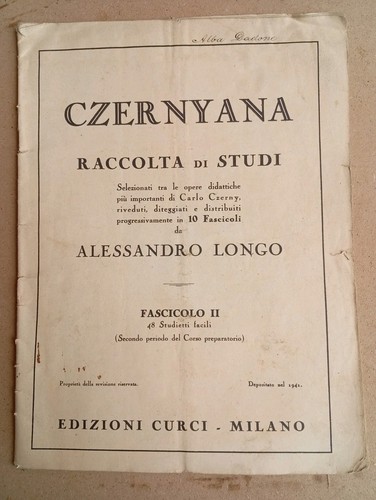 Czernyana raccolta studi - raccolta,