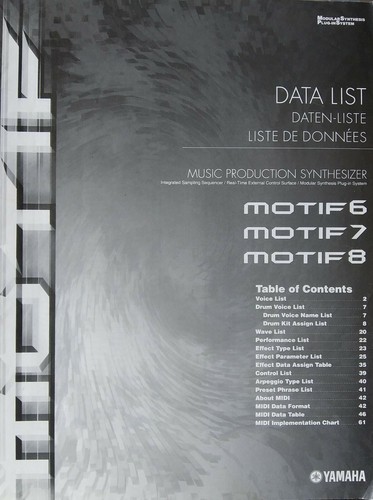 Yamaha motif 8 - yamaha, /
