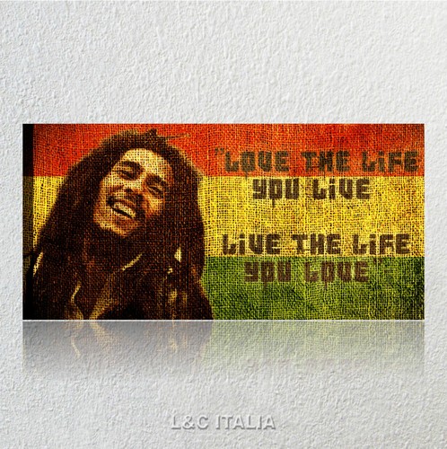 Bob marley quadro 90x45 - bob,