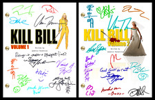 Kill Bill Vol 1 e 2 Ristampe Script Autografo Firmato
