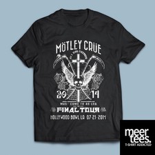 Motley Crue The Final Tour t shirt Music hair hard heavy metal rock