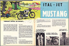 1966 DOCUMENT MOTO : ITAL JET MUSTANG   2 pages