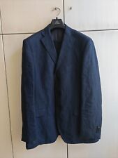 Abito uomo blu estivo sfoderato Taglia 54 Drop 6 - 100% Lino. Usato solo 1 volta