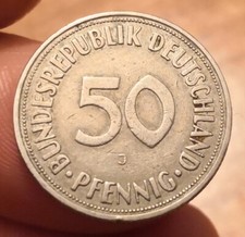 Moneta 50 Pfennig 1950, Germania Deutschland, Rif. 7749