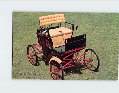 Cartolina 1900 locomobile - 1900,