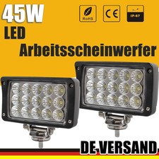 2X Faro da lavoro 45W led