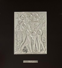 Salvador Dalì LasTres Gracias Bassorilievo Argento (Info Schifano Guttuso Sughi)