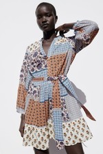 Abito Camicia Zara Stampa