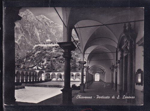Cartolina chiavenna porticato - cartolina,