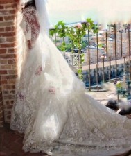 abito da sposa in pizzo