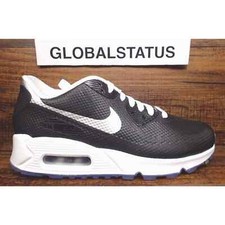 WOMENS NIKE AIR MAX 90 HYPERFUSE ID BLACK WHITE PREMIUM SZ 6 (822578-901)