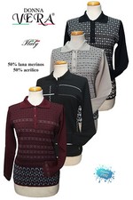 Maglia donna polo invernale