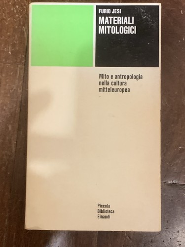 Furio jesi materiali - furio,