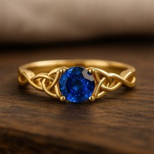 Anello donna filigrana zaffiro