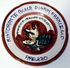 Piatto del Buon Ricordo - Ristorante Buca di San Francesco Arezzo - 1982