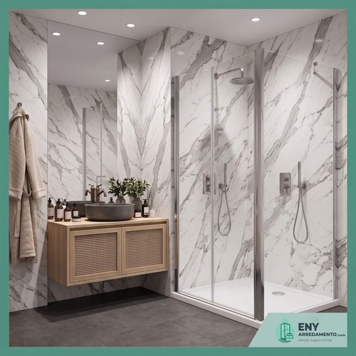 Porta saloon con lato fisso - , in