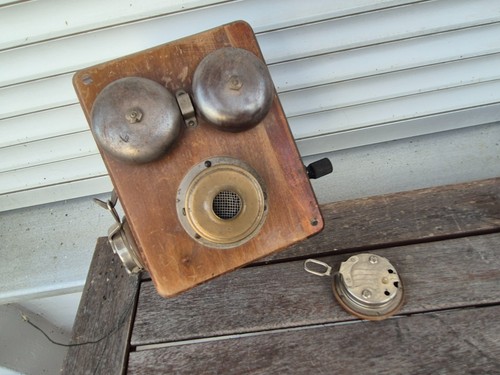 Antico telefono parete - antico,