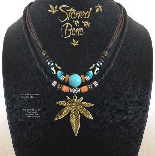 Grande collana marijuana bud - grande,