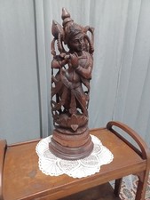 Statua In Legno Intagliata In