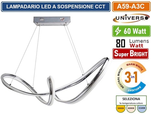 Lampadario led sospensione - a,