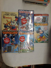 TOPOLINO 3288-3289-3290-3291 + RACCOGLITORE 8 FRANCOBOLLI METALLO COMPLETA NUOVI