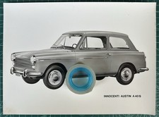 Rara Photo Press INNOCENTI AUSTIN A 40 S-Salone Torino 1965