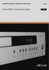 Arcam CD192 - Lettore CD - Istruzioni per l'uso - MANUALE UTENTE 