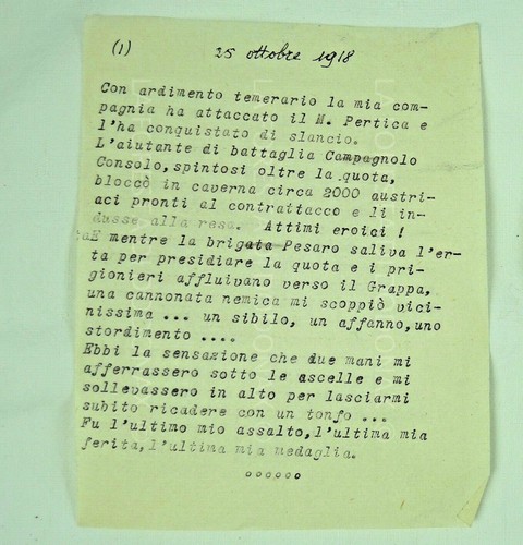 Manoscritto arditi ww1 - arditi,