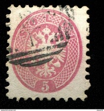 FR27 - Lombardo Veneto - 5 soldi dent. 9 1/2 - usato -