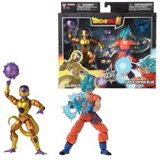 BANDAI DRAGON BALL - PERSONAGGIO DRAGON STARS - BATTLE PACK SS BLUE GOKU VS GOLD