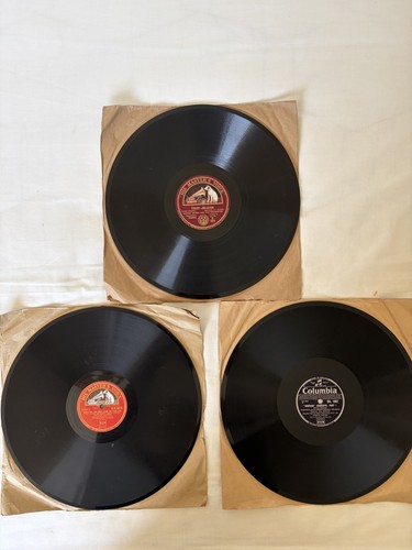 Vintage 78rpm hmv shellac - 3x,