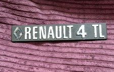 RENAULT 4TL R4 4 TL REAR BADGE