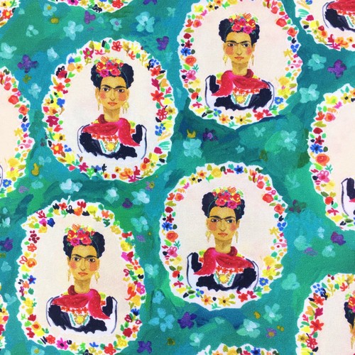 Frida kahlo tessuto - kahlo, blu