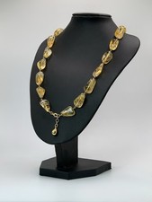 Collana Quarzo Citrino Oro Giallo 18 Kt 
