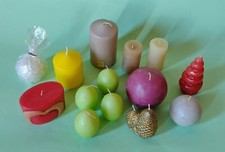 n. 14 Candele natalizie colorate Misure varie