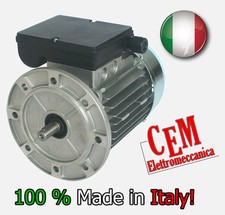 Motore elettrico 0,5 HP 0,37 kW 4 Poli 1400 giri MEC 71 B5 flangia Monofase 220V