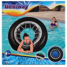 Ciambella Anello Gonfiabile Salvagente Pneumatico Mare 119 Cm Bestway 36102