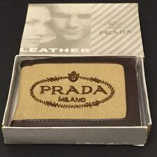 PORTAFOGLI IN PELLE VINTAGE PRADA MILANO ANNI 90-2000 MADE IN ITALY