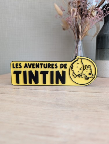 Logo tintin les aventures - 3d,