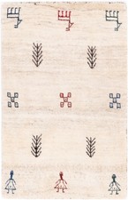 Tappeto persiano Gabbeh beige