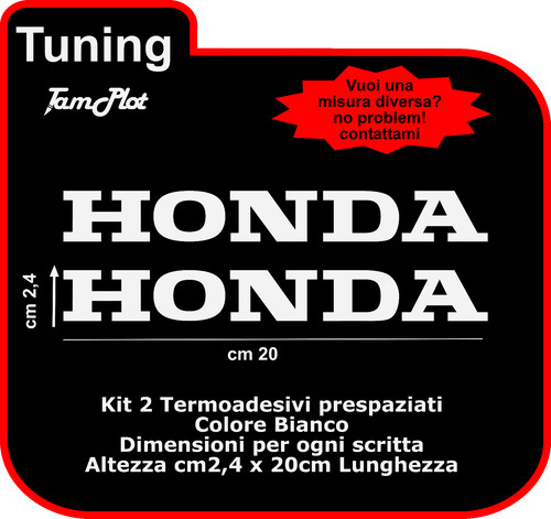 Adesivo honda scritta termica - honda,