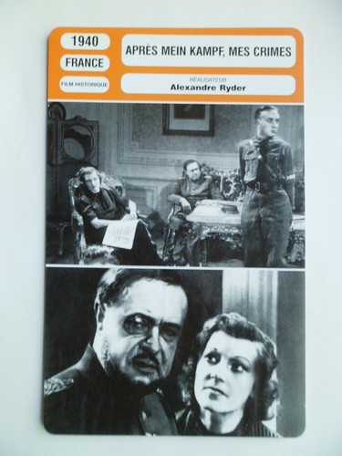 Carte fiche cinema 1940 - fiche,