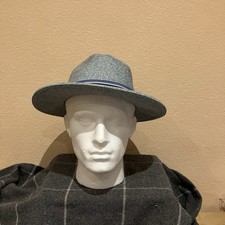 Cappello Fedora Uomo Failsworth Blu Chiaro Paglia di Carta Taglia Large