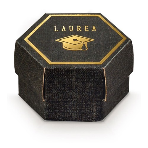 Scatolina esagonale laurea - scatolina,