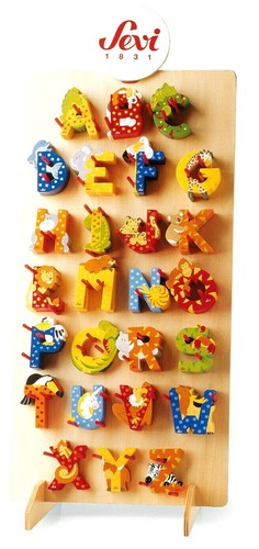 Lettere legno motivo - lettere,