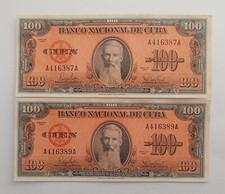 South American Almost UNC - 2 banconote 100 pesos 1959 P#93a (A.UNC)