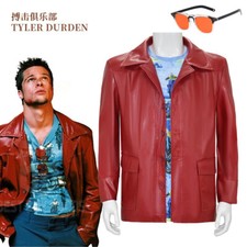 Cosplay Tyler Durden Il Narratore Giacche Rosse T-Shirt Costumi Abiti Halloween