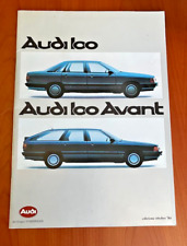 DEPLIANT CATALOGO AUDI 100 AUDI 100 Avant Brochure Ottobre 1984