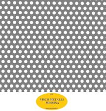 Lastra Lamiera Lamina Forata Acciaio zincato foro mm 5 sp. mm 1 mm 250x1000