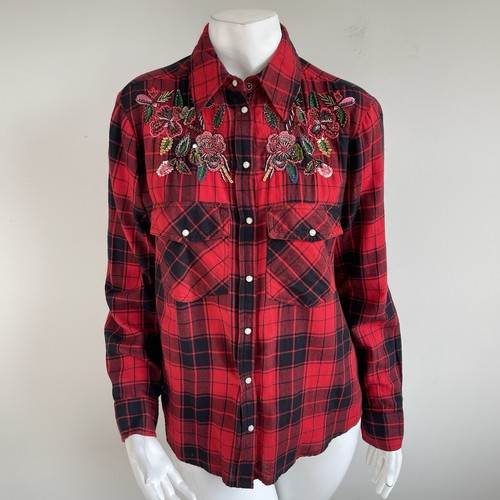 Camicia zara rossa - a, quadri